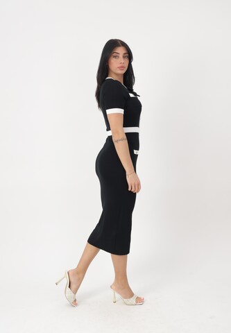 Abito in maglia di Elara in nero