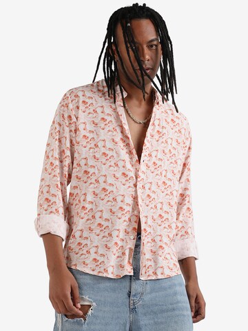 Comfort fit Camicia ' Max ' di Campus Sutra in arancione: frontale