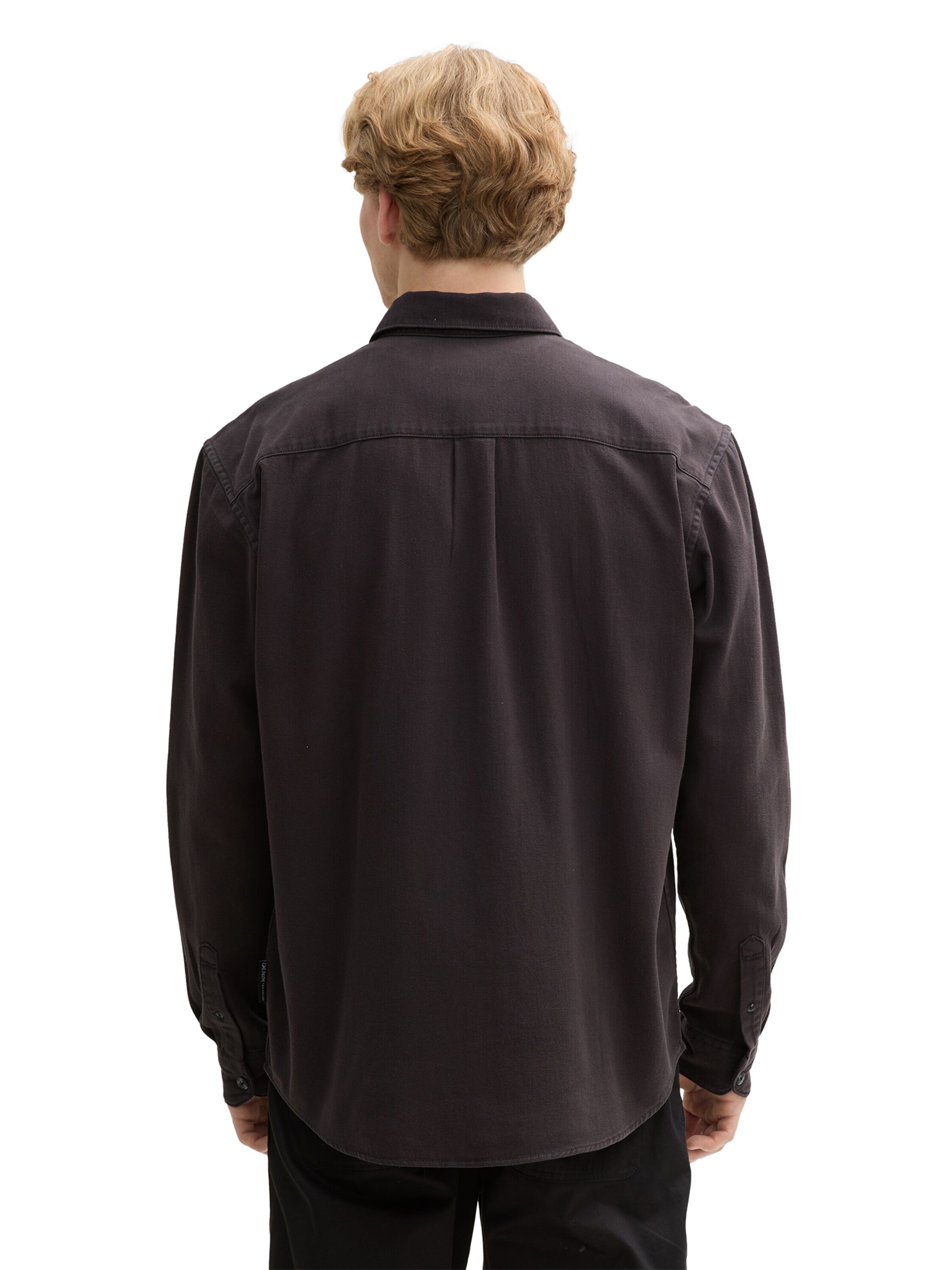 TOM TAILOR DENIM Comfort Fit Πουκάμισο σε γκρι