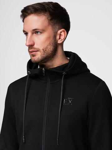 Ombre Sweat jacket in Black