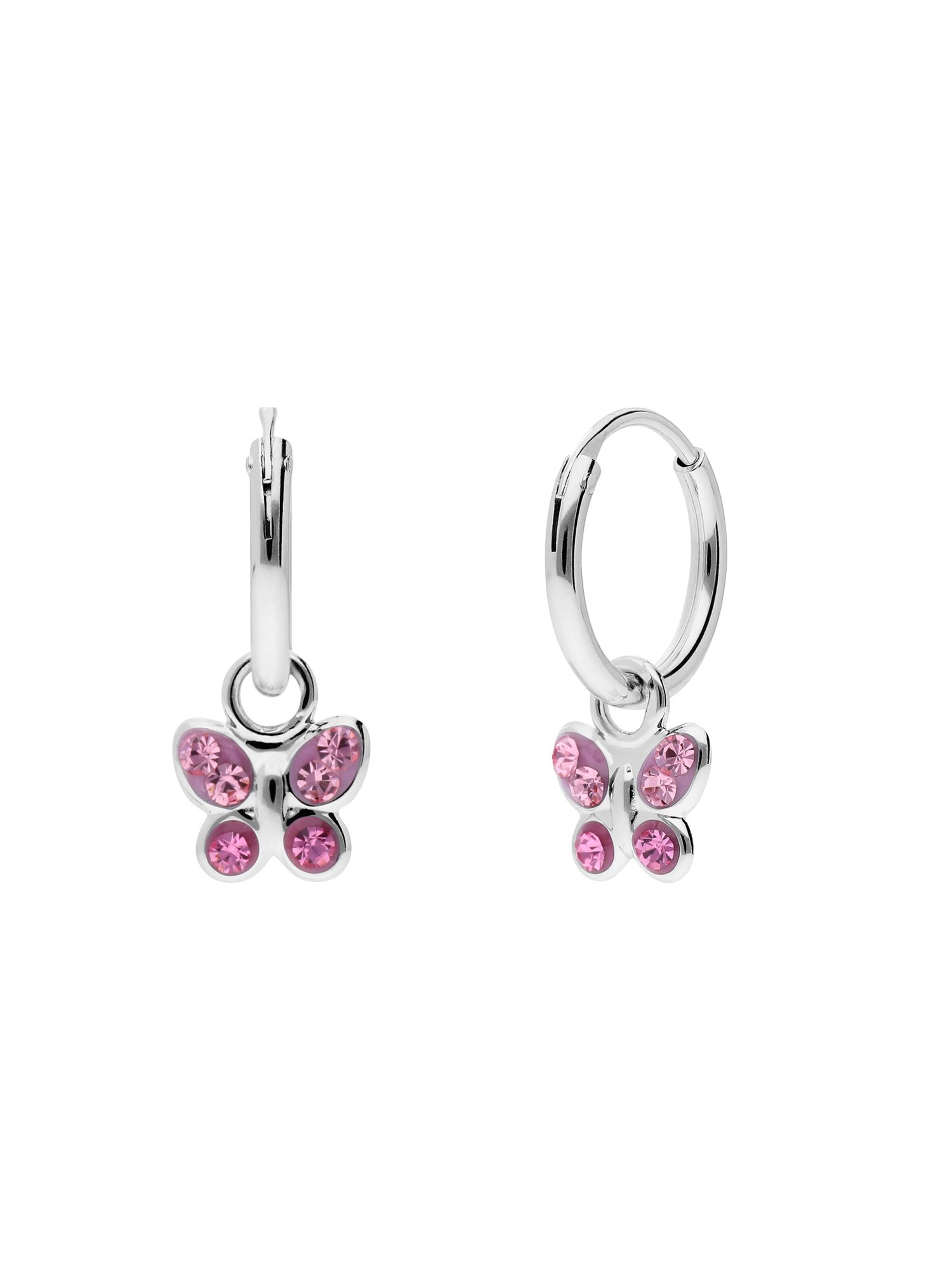 Lucardi Earrings in Silver: front