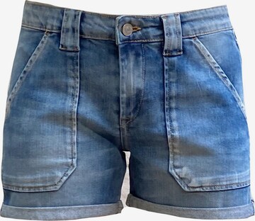 Le Temps Des Cerises Regular Jeans-Shorts 'BLOOM' in Blau: predná strana
