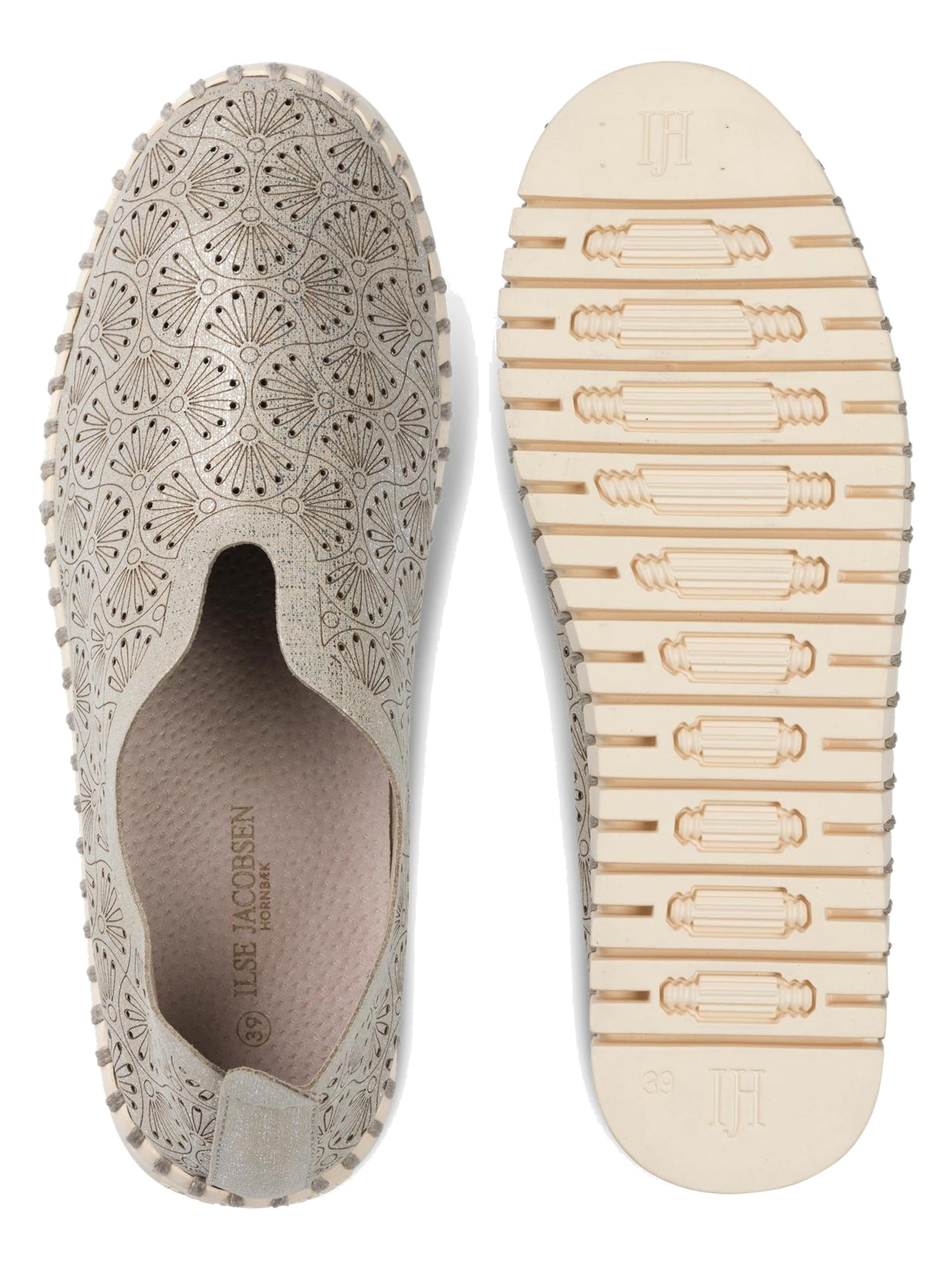 ILSE JACOBSEN Huisschoenen 'Tulip 3484' in Zilver