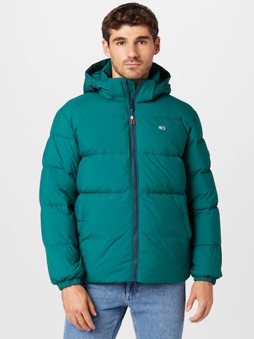 Tommy Jeans Winter jacket in Green: front