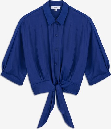 Twist Bluse in Blau: predná strana