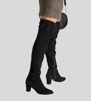 LASCANA Over the Knee Boots in Black: front