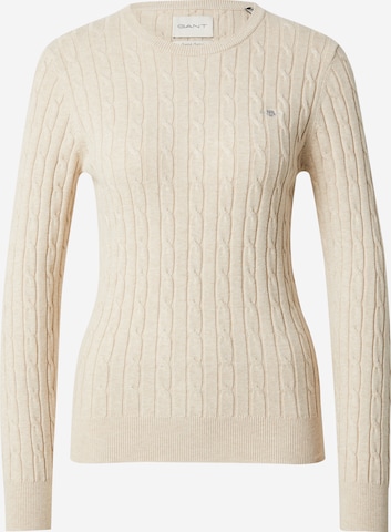Pull-over GANT en beige : devant