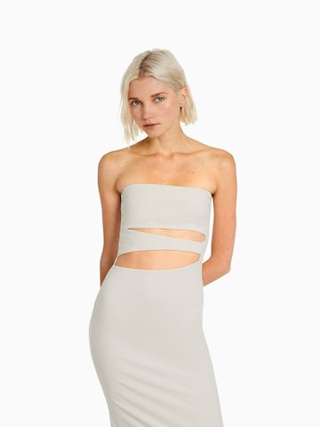 Bershka Dress in Beige: front