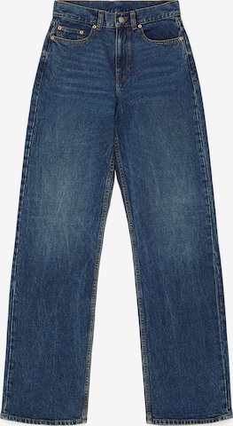 Dr. Denim Jeans 'Echo High Straight' in Blauw: voorkant