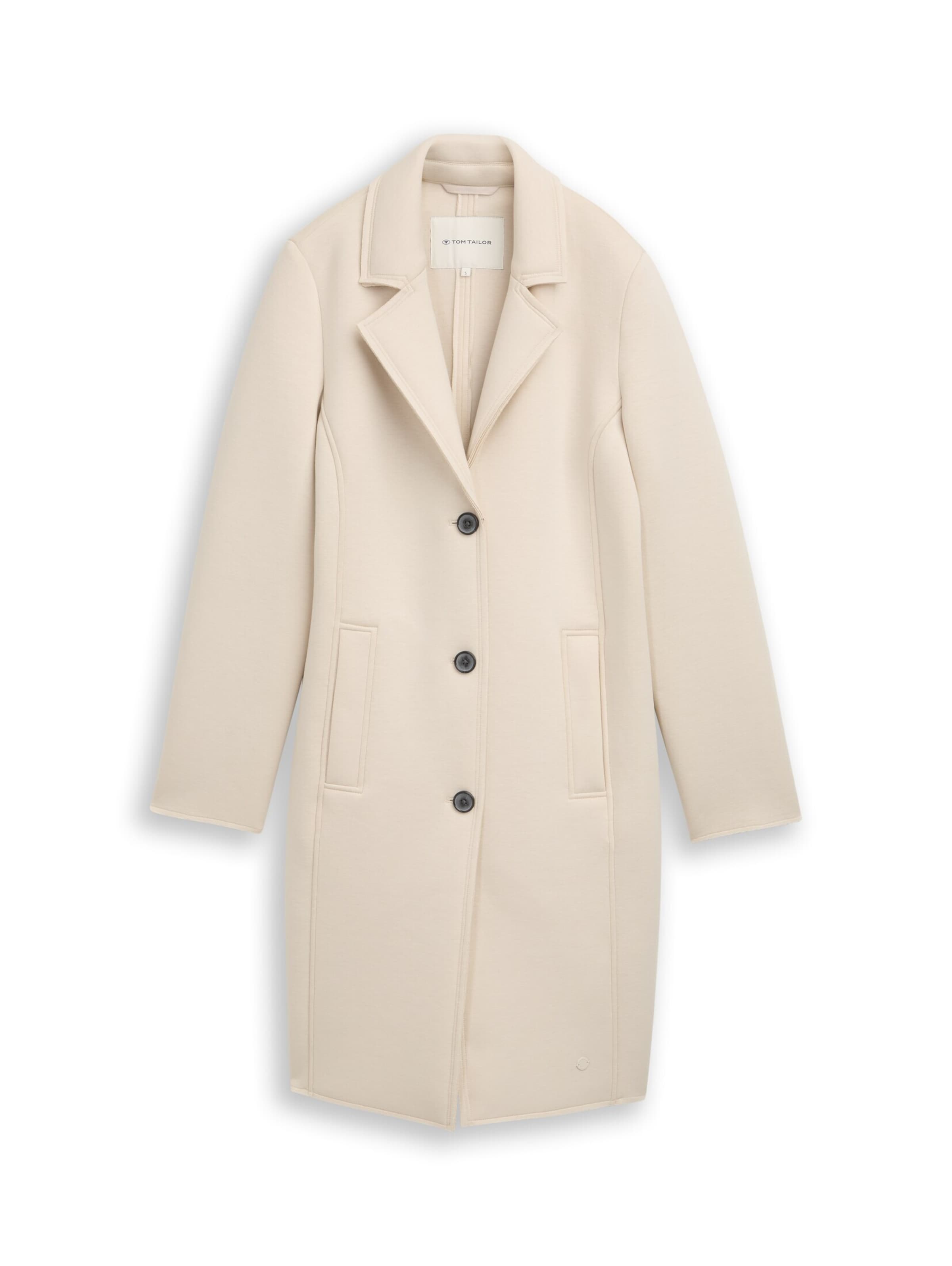 TOM TAILOR Manteau mi-saison 'Scuba' en sable, Vue avec produit
