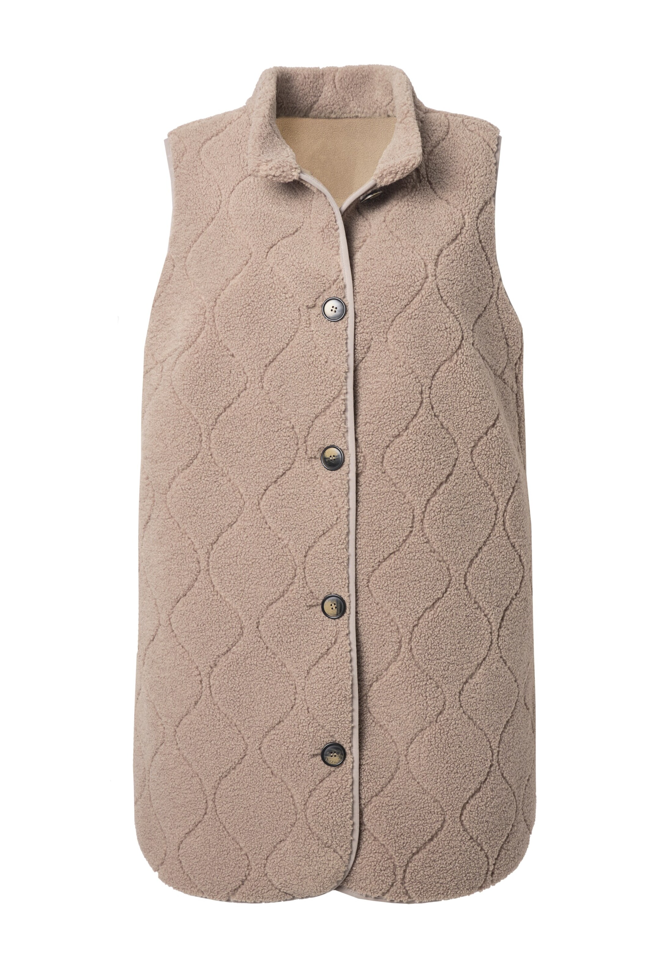 Ulla Popken Vest in Brown: front