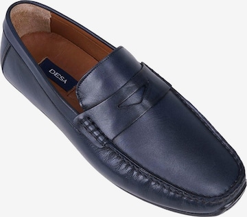 Desa Moccasins 'DESA Herren-Lederslipper für den Alltag' in Blue: front
