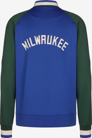 Giacca di felpa sportiva 'NBA Milwaukee Bucks' di NIKE in blu