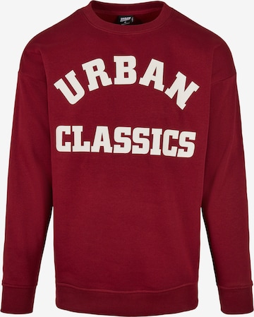 Urban Classics Sweatshirt in Red: front