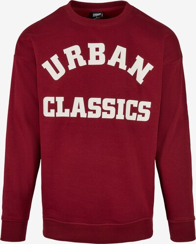 Urban Classics Sweatshirt in burgunder / weiß, Produktansicht