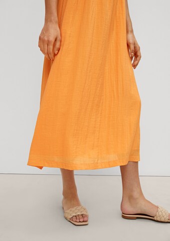 COMMA Sommerkleid in Orange