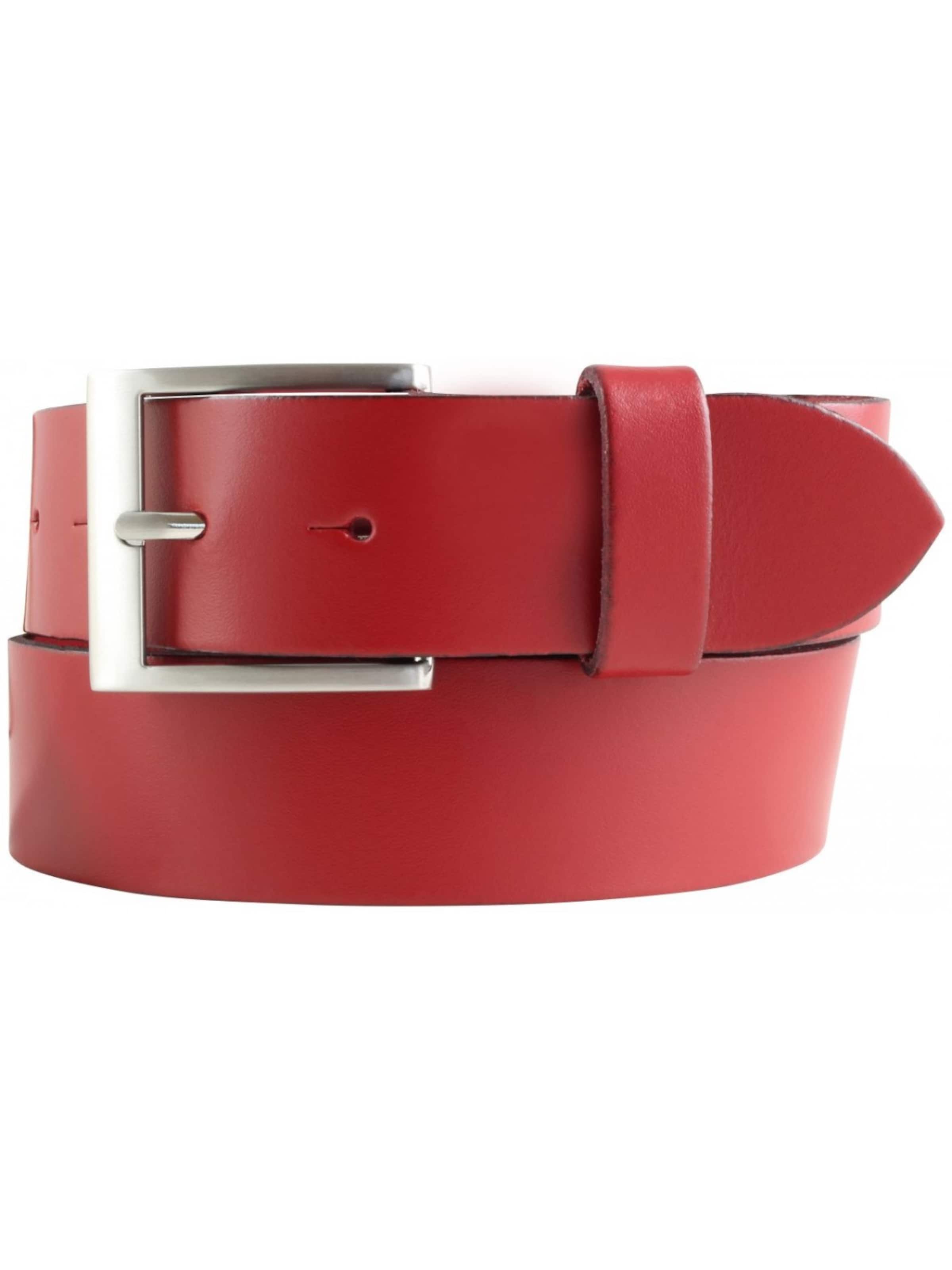 BELTINGER Belt 'Biellao' in Red: front