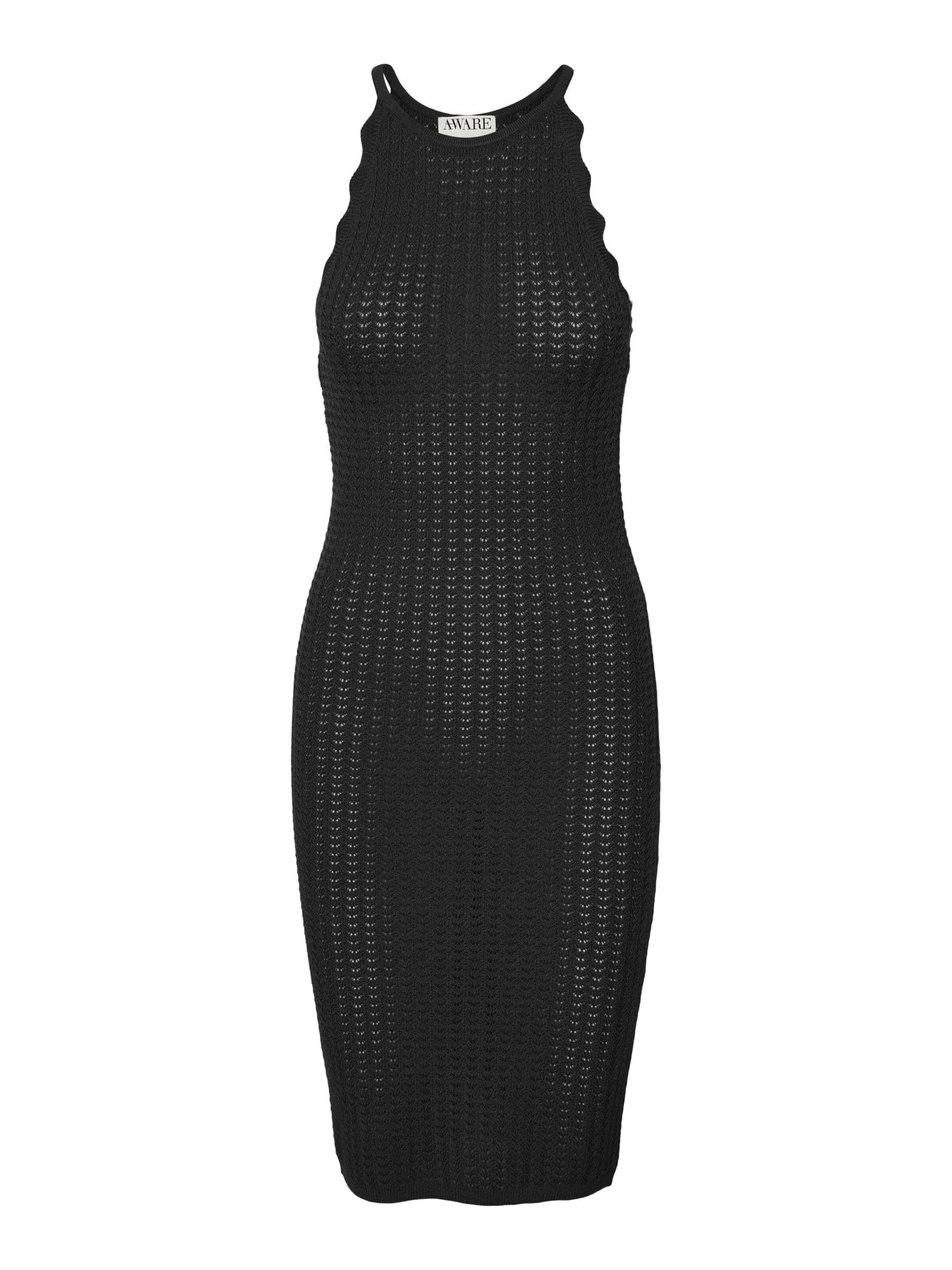 VERO MODA Strikkjole 'VMPanama' i sort: forside