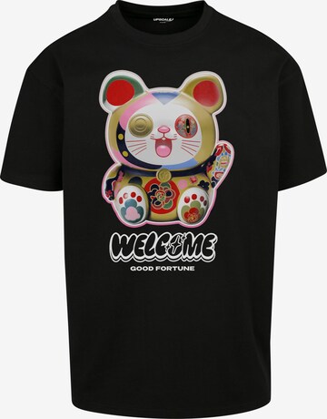 T-Shirt 'Welcome' MT Upscale en noir : devant
