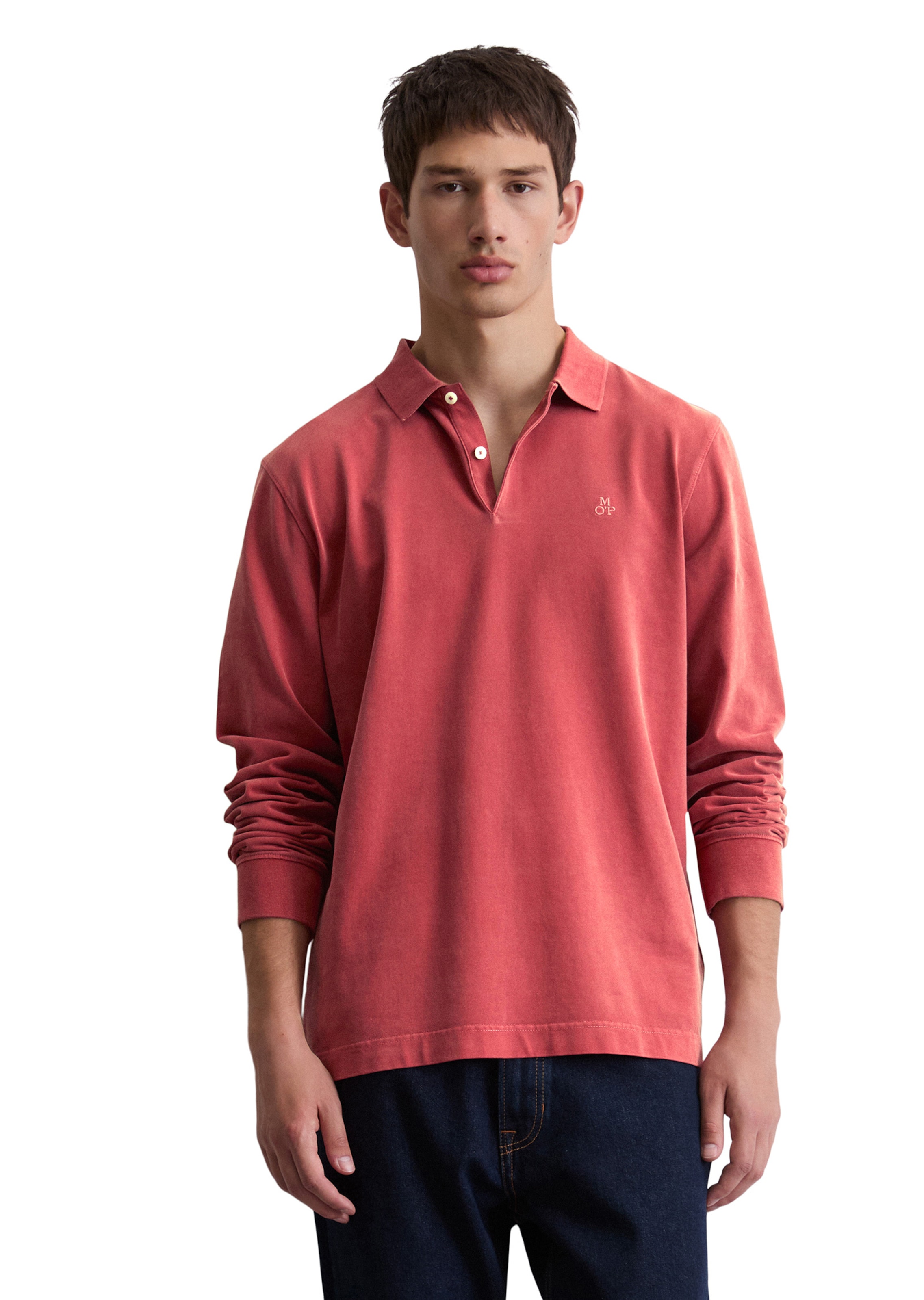 T-Shirt Marc O'Polo en rouge : devant