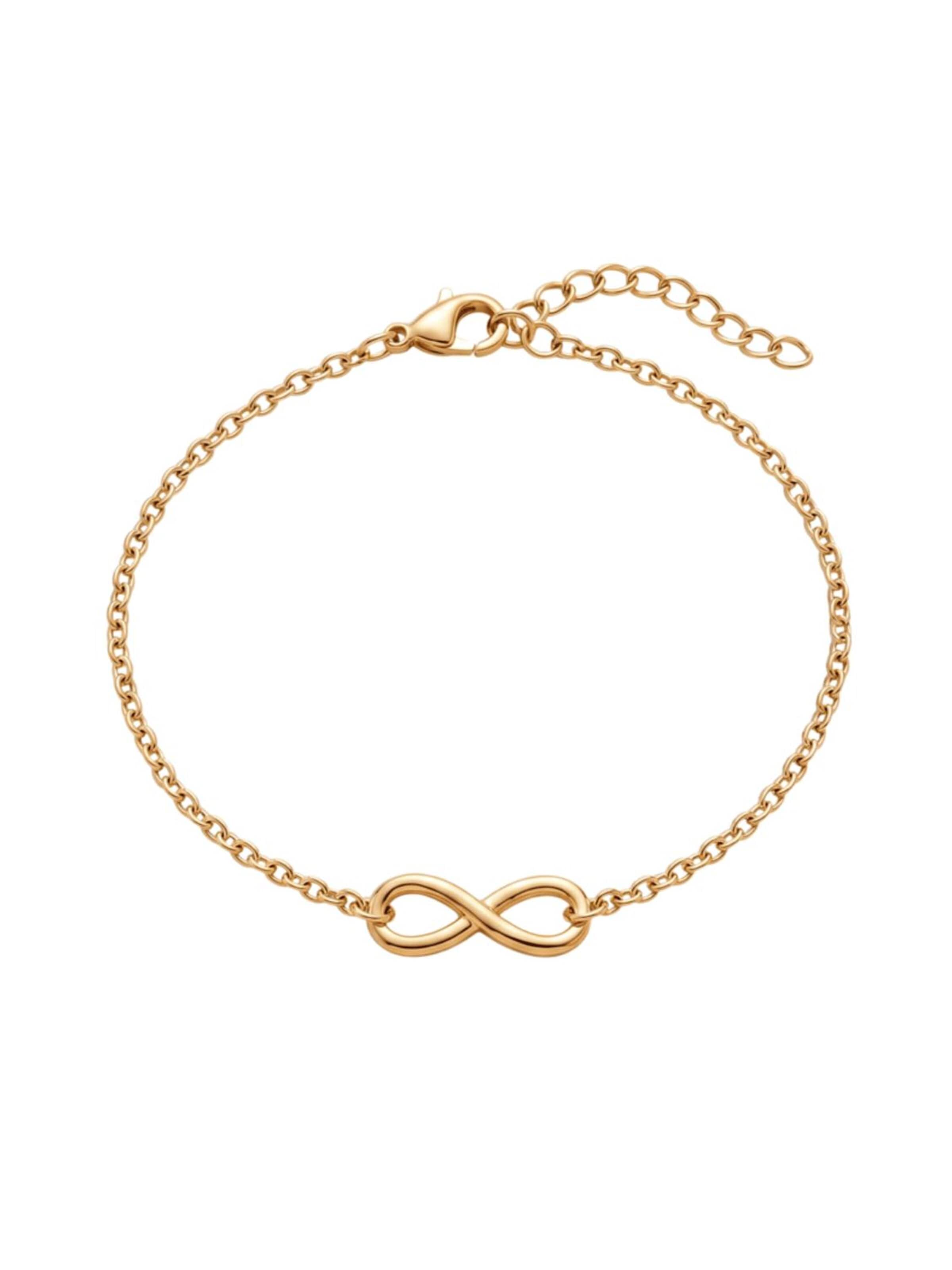 Good to Blue Fußschmuck 'Endless Love Fußkettchen'‌‌‌ in Gold: Vorderseite