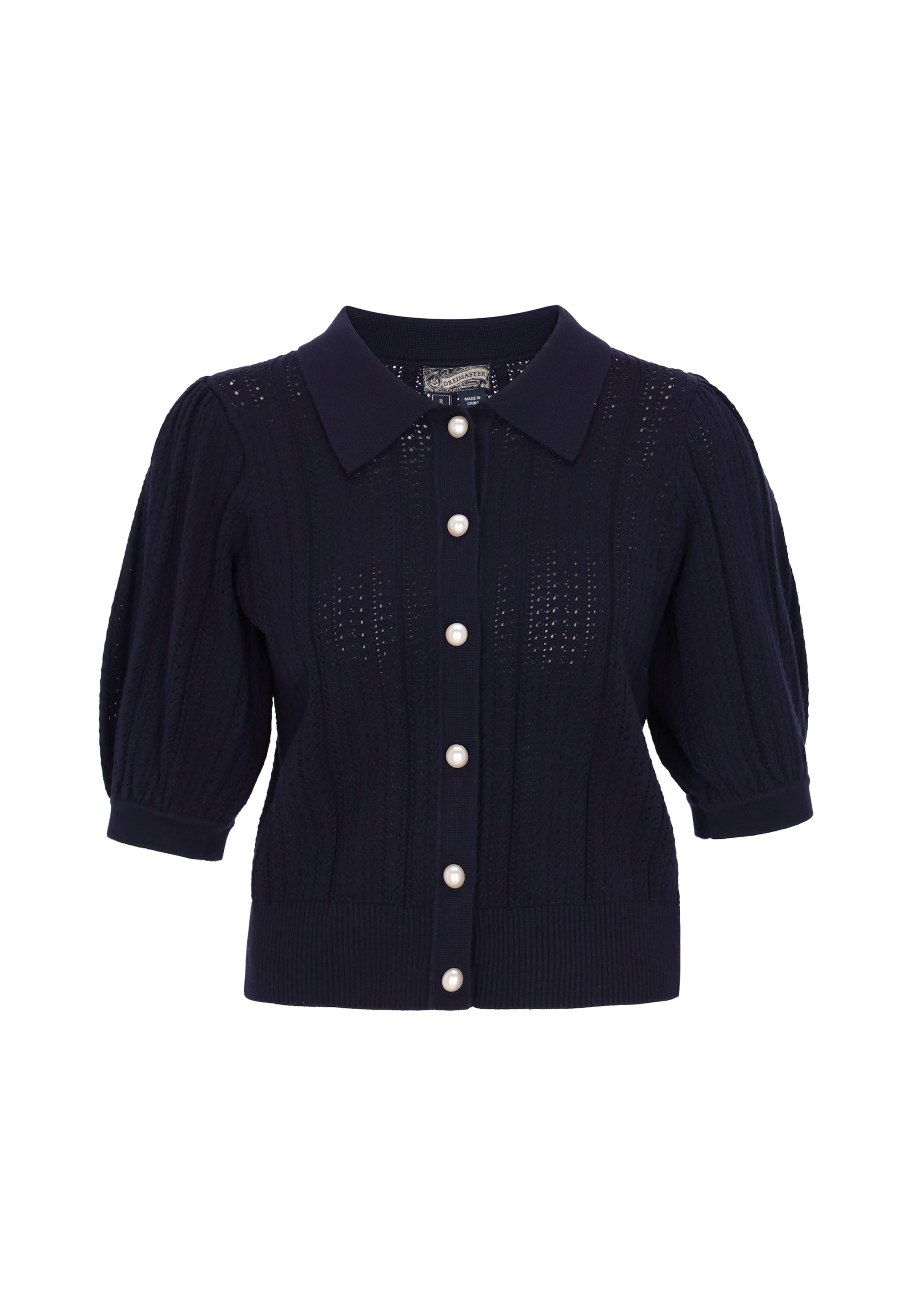Cardigan DreiMaster Vintage en bleu : devant