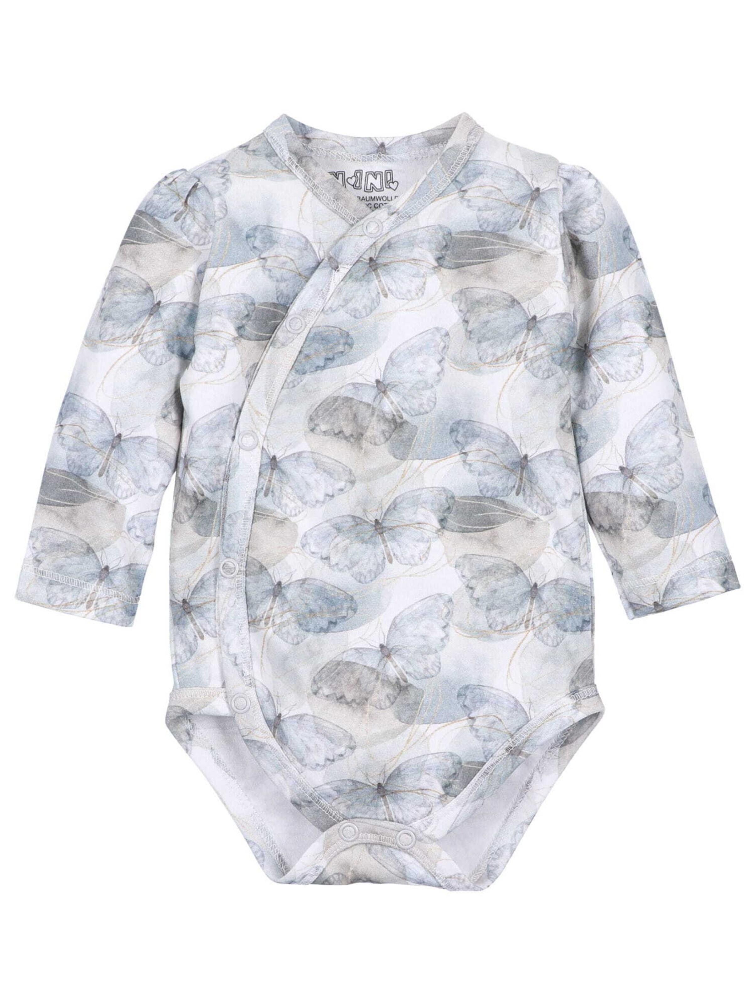 Barboteuse / body 'Schmetterling' NINI en blanc : devant