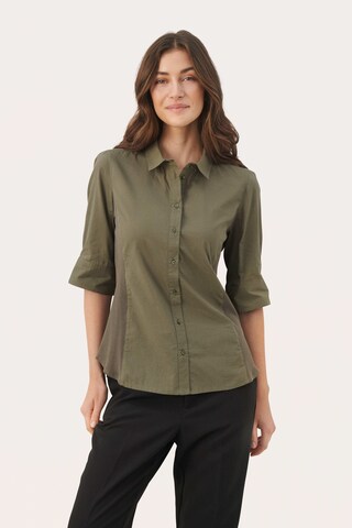 Part Two Blouse 'Emmalena' in Groen: voorkant