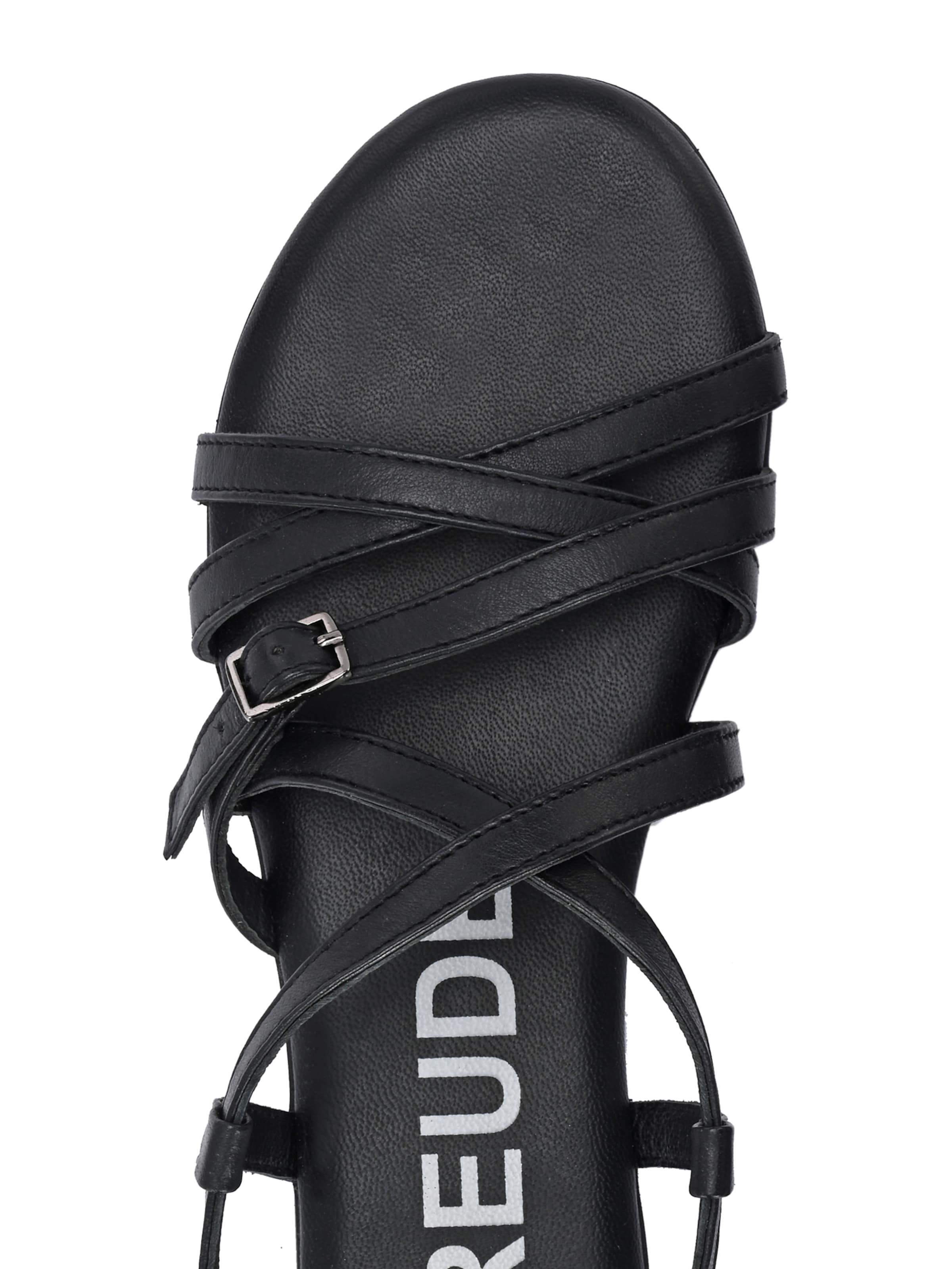 FREUDE Sandalen met riem 'Antares' in Zwart