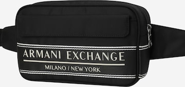 ARMANI EXCHANGE - Riñonera 'BORSA' en negro: frente