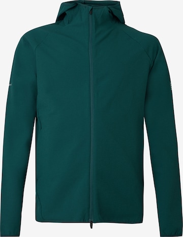 EA7 Emporio Armani Sportsweatjacke 'VENTUS7' in Grün: Vorderseite