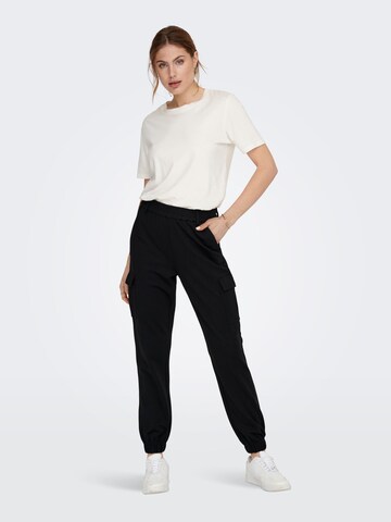 Effilé Pantalon cargo 'Poptrash' ONLY en noir