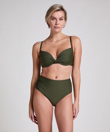 T-shirt Top per bikini 'Luna' di Hunkemöller in verde