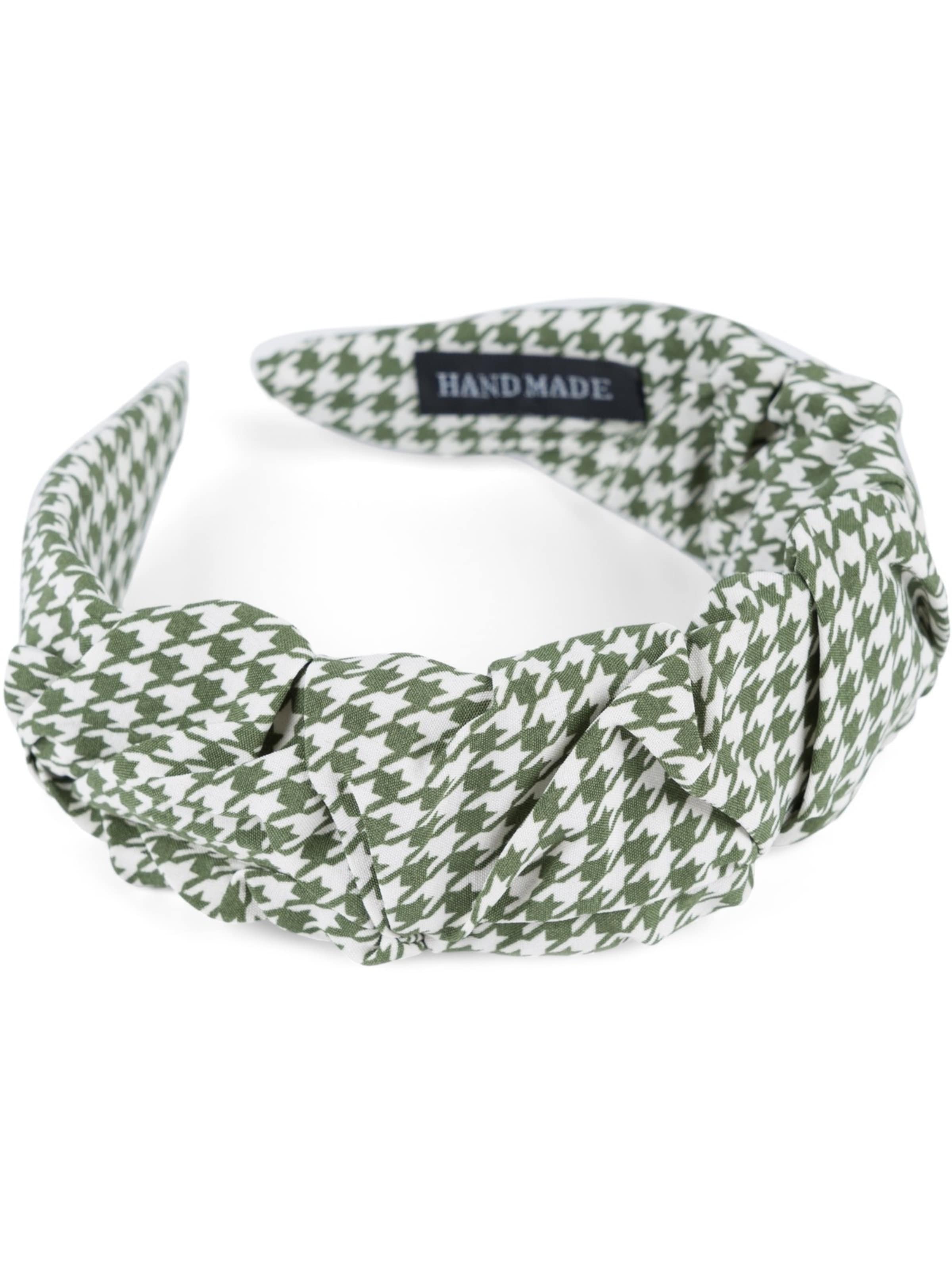 styleBREAKER Haarschmuck 'Haarreif mit Hahnentritt Muster'‌‌‌‌‌‌‌‌‌ in grün, Produktansicht