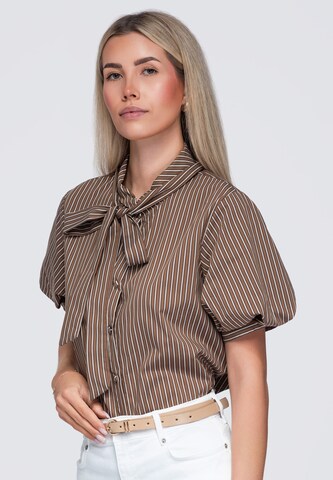 Chemisier Ombre en marron