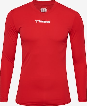 T-Shirt fonctionnel 'Essential' Hummel en rouge : devant