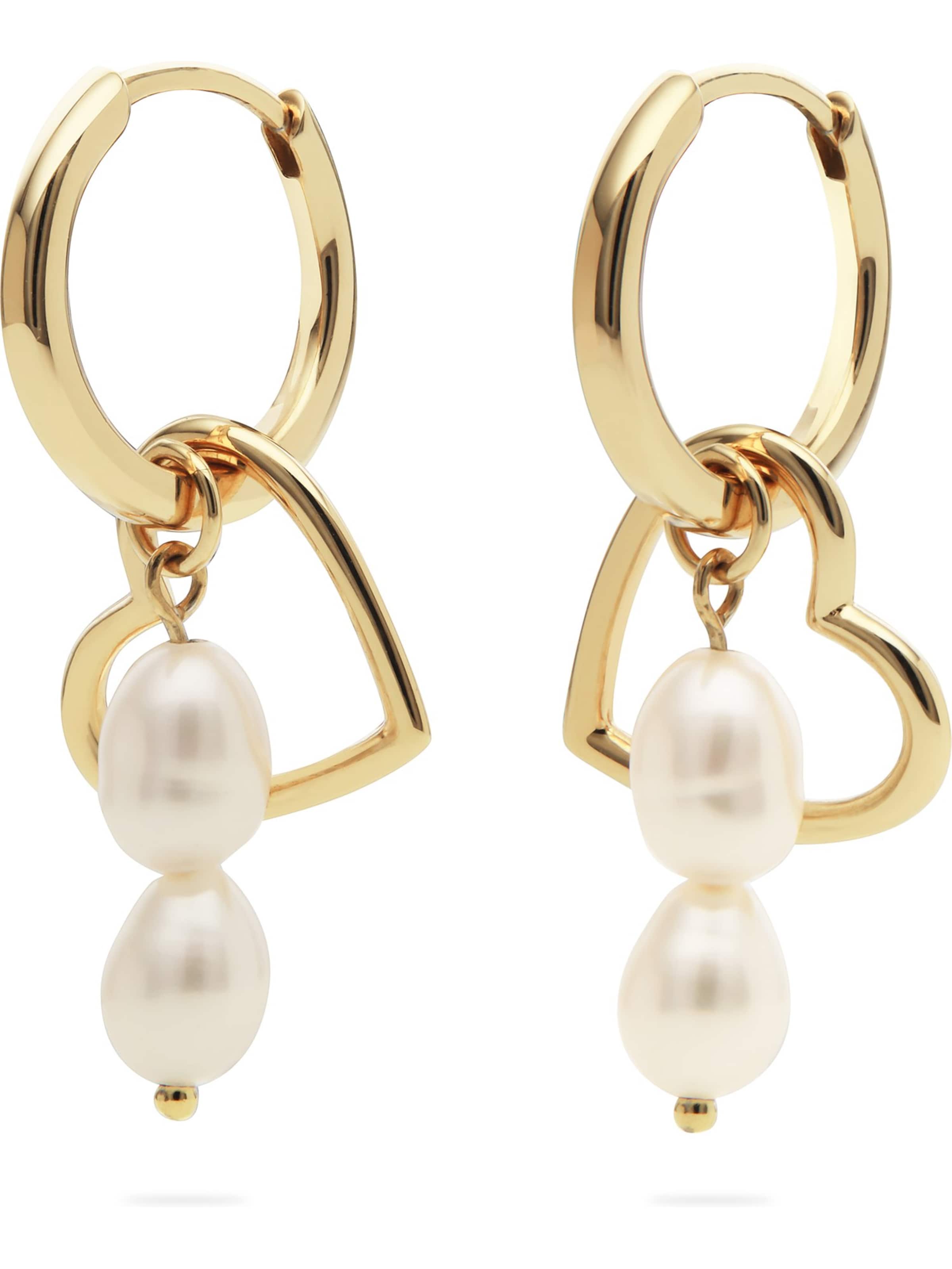 CHRIST Ohrringe in Gelb: Vorderseite