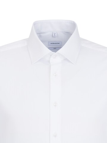 SEIDENSTICKER Slim fit Businessskjorta i vit