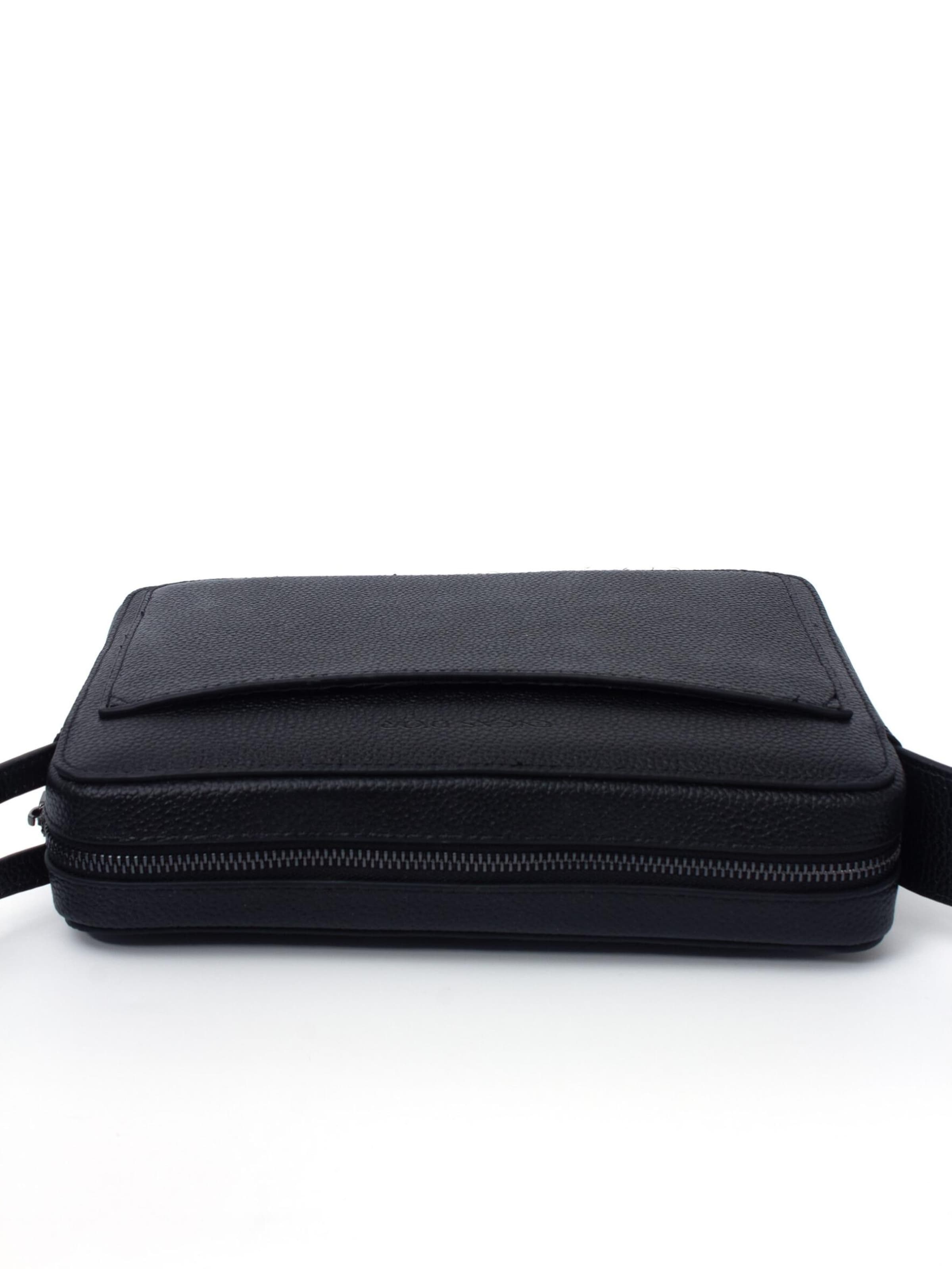 Sac bandoulière 'LEVANZO FINGERPRINT RECOGNITION' CYCAS D'OR en noir