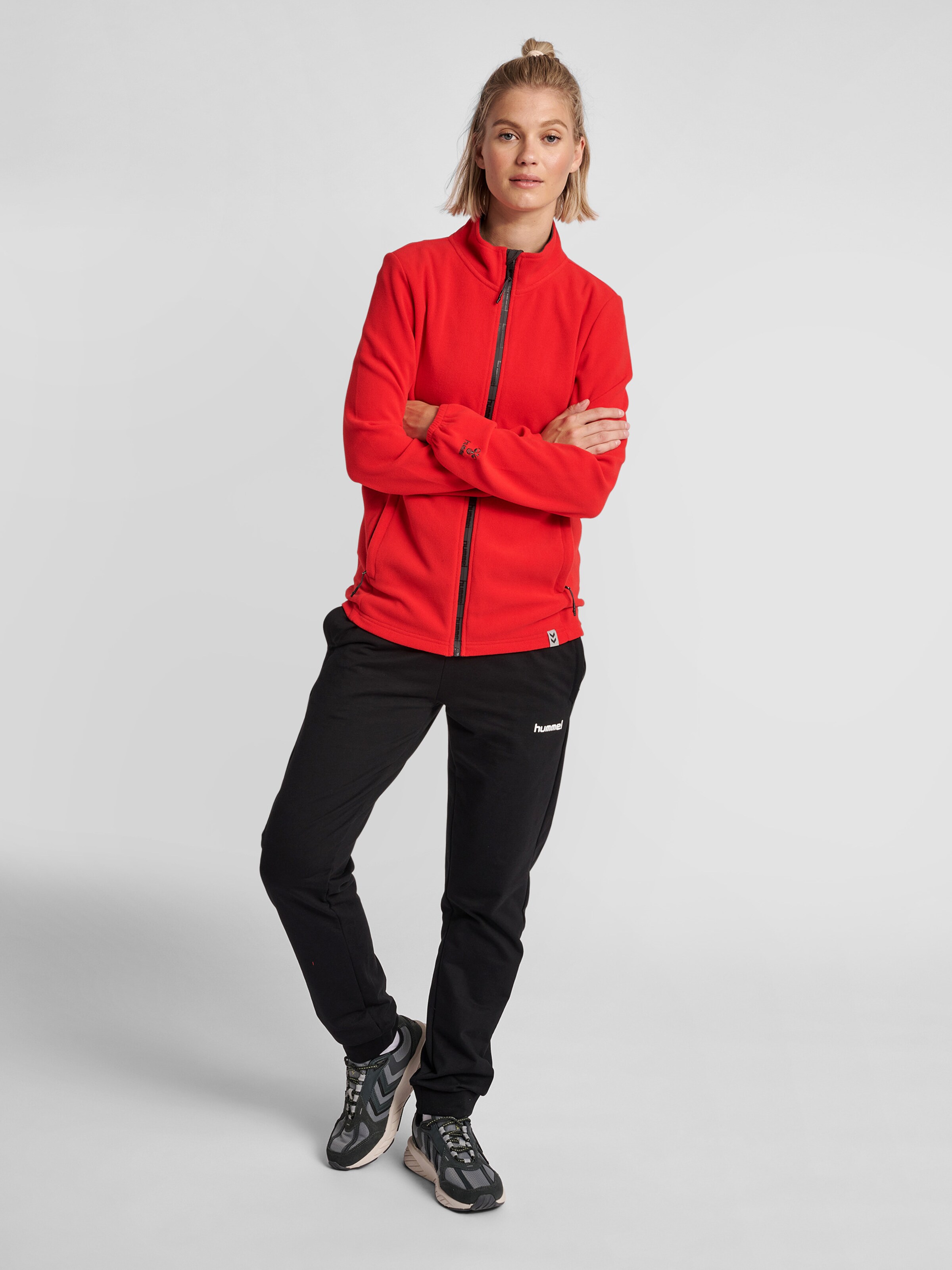 Frauen Große Größen Hummel Fleecejacke in Knallrot - OY43247 Frauen Große Größen Hummel Fleecejacke in Knallrot - OY43247