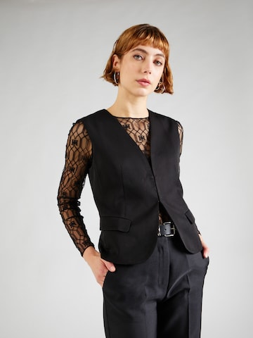 Gilet de costume Dorothy Perkins en noir : devant