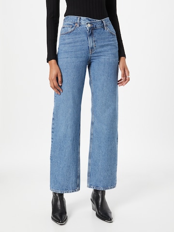 ONLY Wide leg Jeans 'RIGA' in Blauw: voorkant