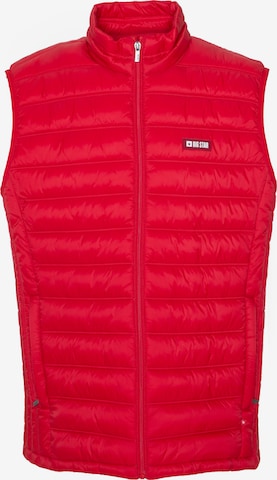 BIG STAR Bodywarmer 'JAXOON' in Rood: voorkant