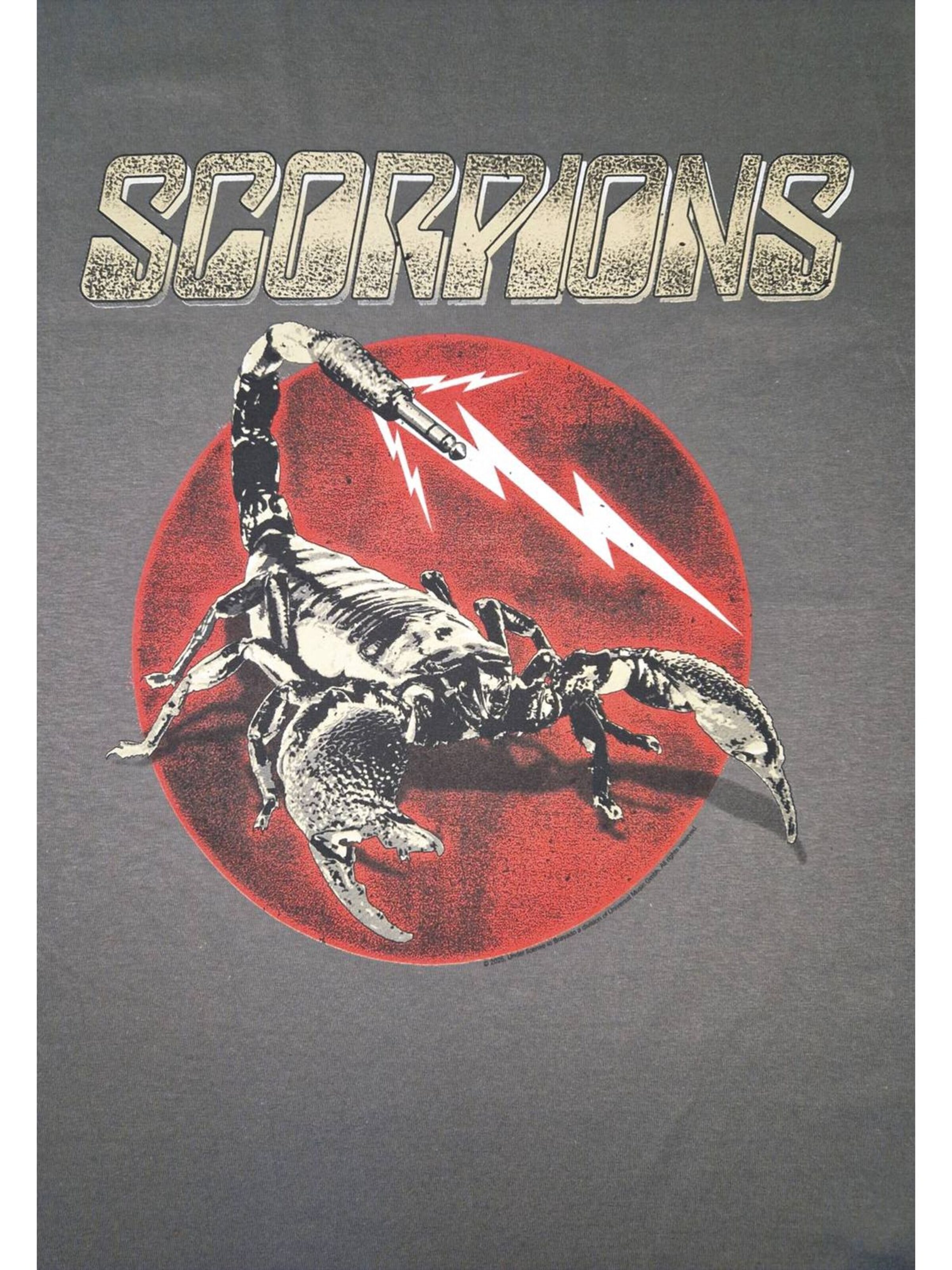 Scorpions - Camiseta 'Scorpions Sting T-Shirt' en gris