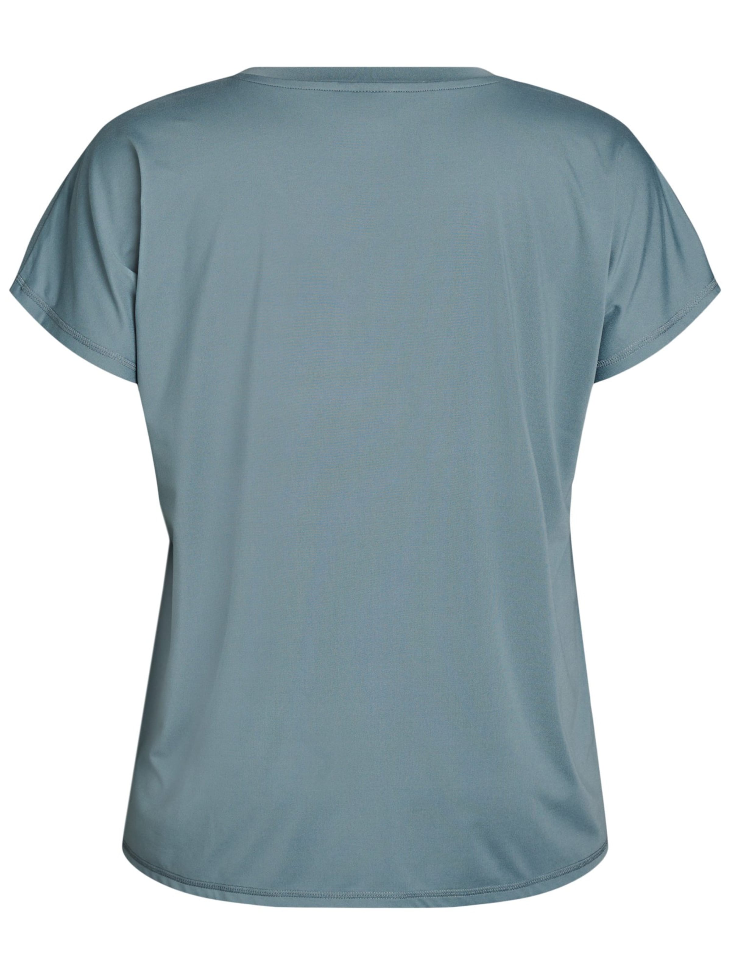 Active by Zizzi Performance shirt 'ABASIC' in Blue