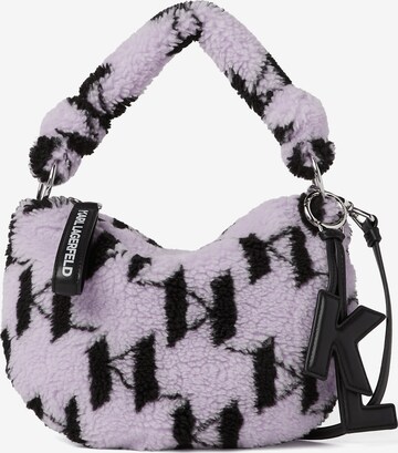 Karl Lagerfeld Shoulder Bag in Purple: front