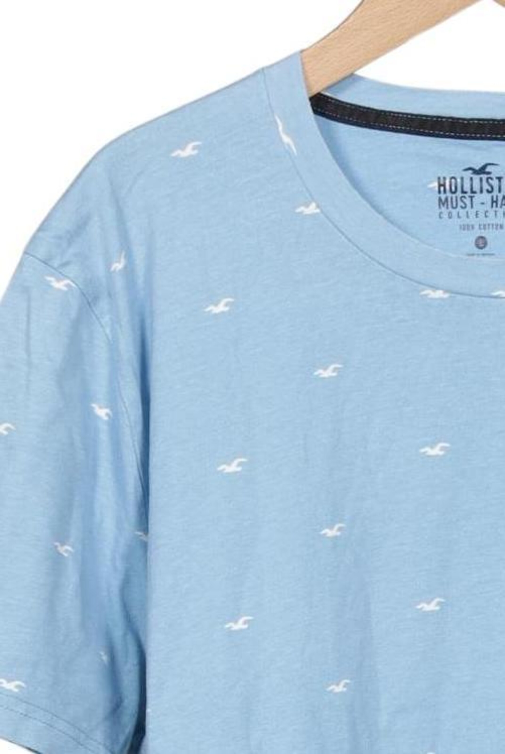 HOLLISTER Shirt in L in Blue