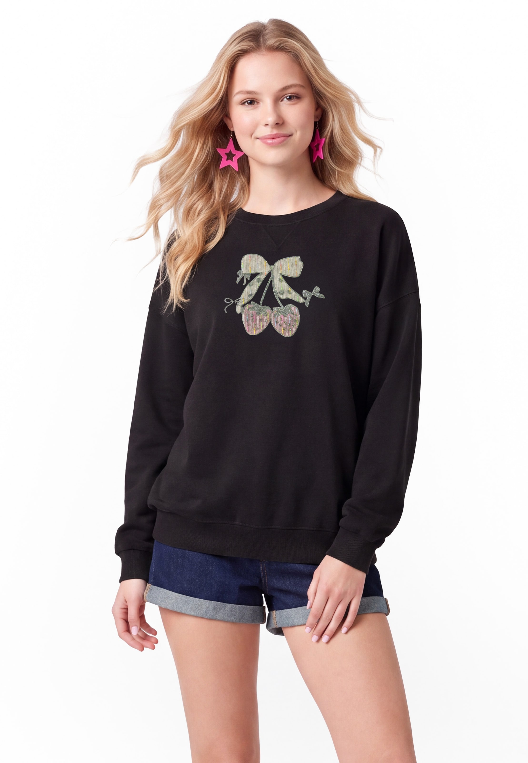 MYMO - Sudadera en negro: frente