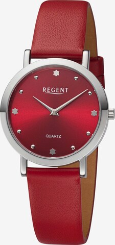 REGENT Analog Watch in Red: front