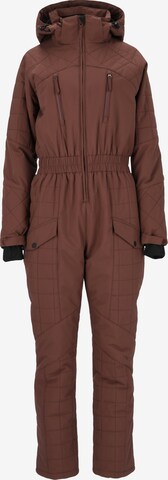 Whistler Jumpsuit 'Chola' in Bruin: voorkant